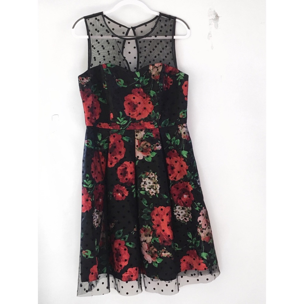 Rose/Polka Dot Dress